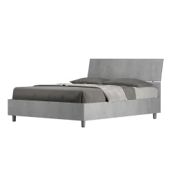 Lit béton Demas avec sommier à lattes 140x190>Ityhome New