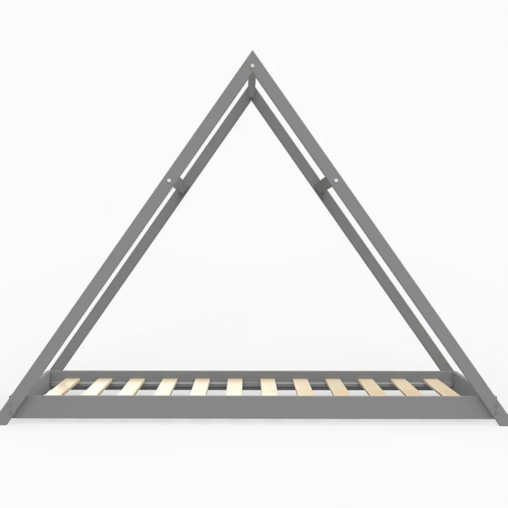 Lit cabane APACHE 90x190 + 1 sommier / Gris>Weber Industries Sale