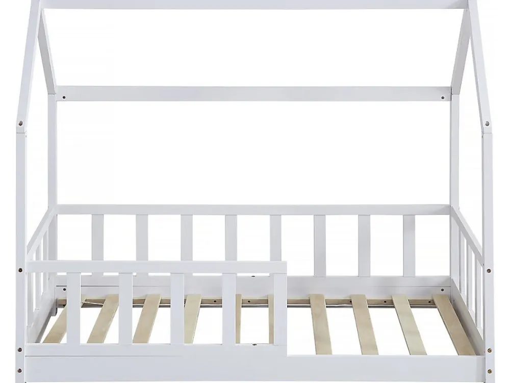 Lit cabane en bois "Charlotte" Blanc 80 x 160 cm>Habitat Et Jardin