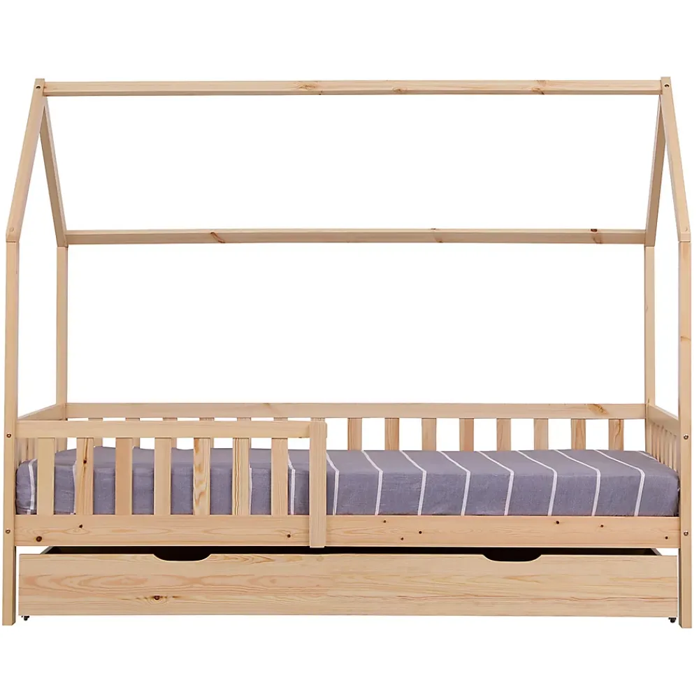 Happy Garden Lit cabane gigogne pour enfant 190x90cm en bois MARCEAU -*Enfant Lit Enfant