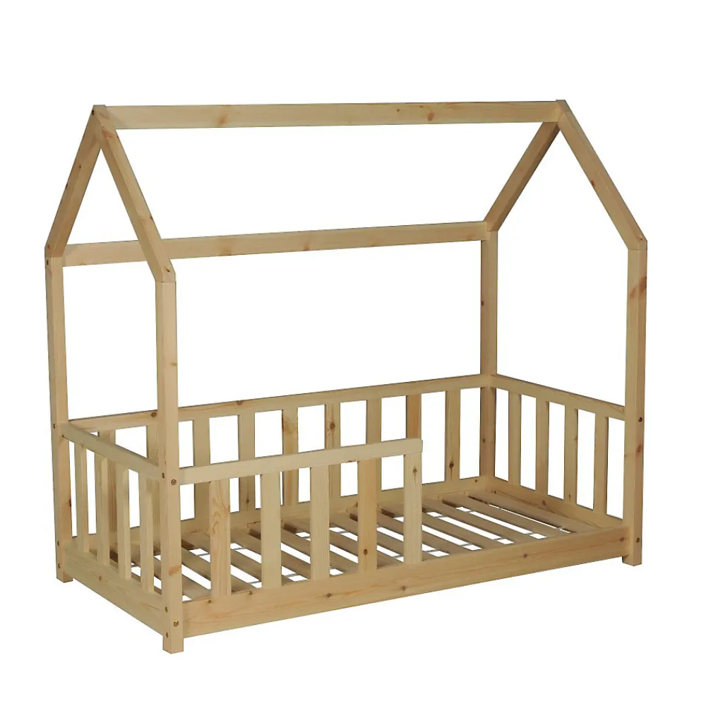 Lit cabane Kiwi 70x140 avec sommier et matelas /Naturel>Weber Industries New