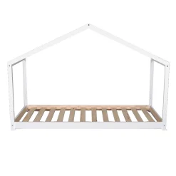Weber Industries Lit cabane KOALA 90x190 + 1 sommier / Blanc*Enfant Lit Enfant