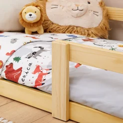 Lit cabane LUSIA 80 x 160 cm, en pin massif naturel><noscript><img width=