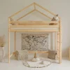 Lit cabane mi-hauteur 90x200 sommier inclus Candice Bois>Petits-Meubles Clearance