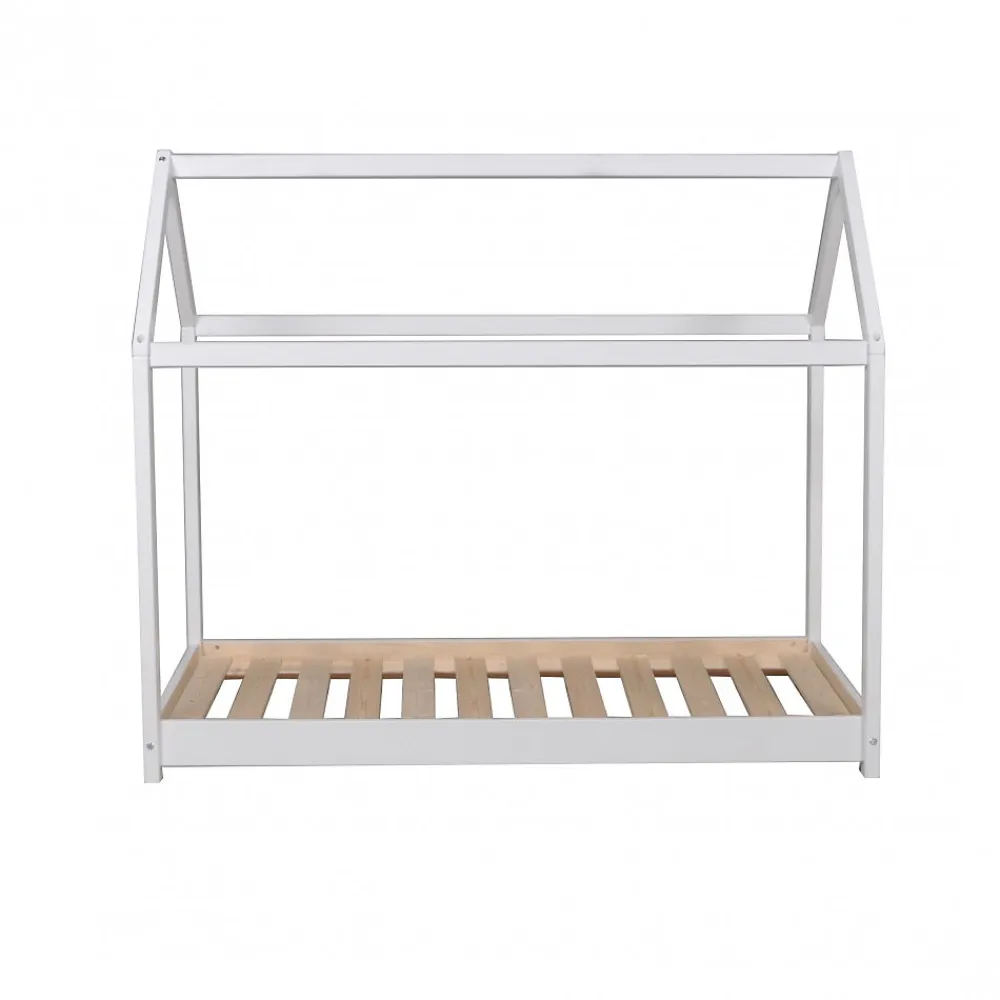 Lit cabane PANDA 90x200 + 1 sommier / Blanc>Weber Industries Best