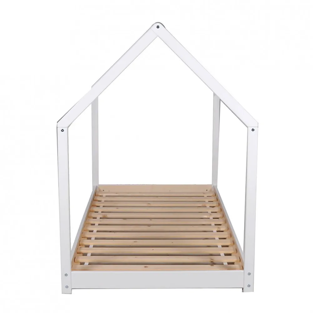 Lit cabane PANDA 90x200 + 1 sommier / Blanc>Weber Industries Best