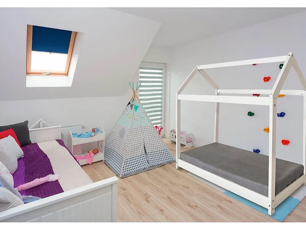 Habitat Et Jardin Lit Cabane pour enfant "Camilla" 140 x 70 cm Blanc*Enfant Lit Enfant