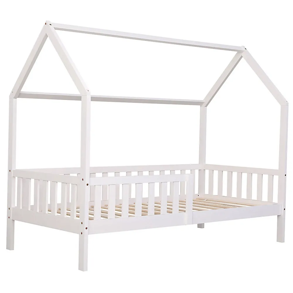 Lit cabane pour enfant 190x90cm blanc MARCEAU ->Happy Garden Best