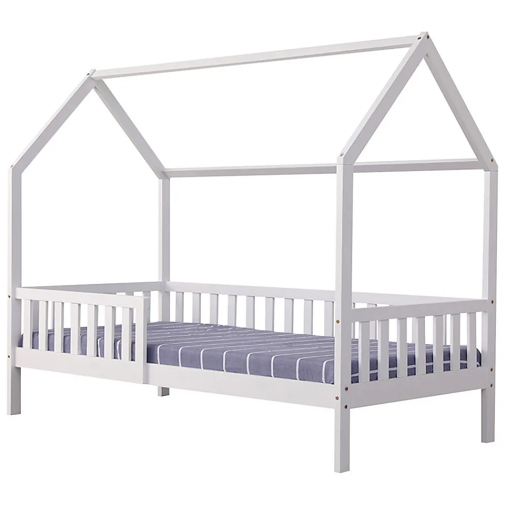 Lit cabane pour enfant 190x90cm blanc MARCEAU ->Happy Garden Best