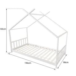 Happy Garden Lit cabane pour enfant 190x90cm en bois GASPARD -*Enfant Lit Enfant