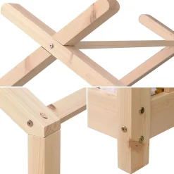 Happy Garden Lit cabane pour enfant 190x90cm en bois GASPARD -*Enfant Lit Enfant