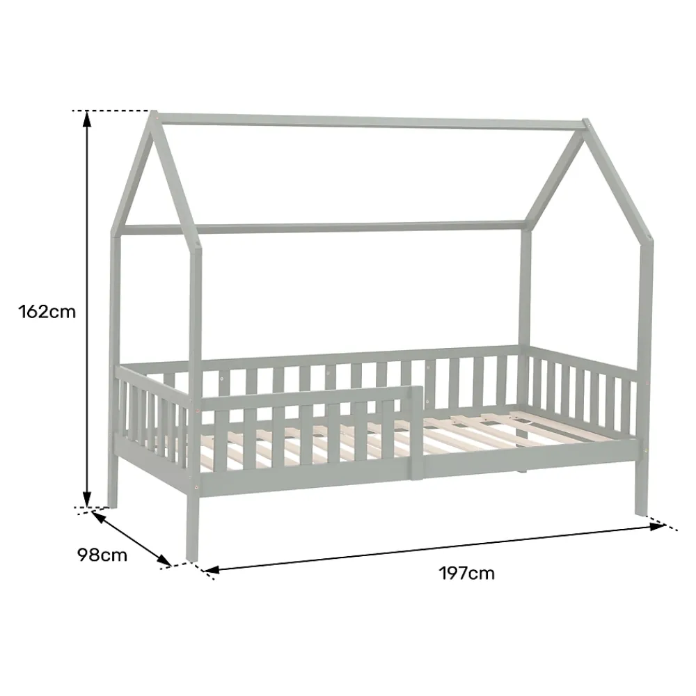 Happy Garden Lit cabane pour enfant 190x90cm en bois MARCEAU -*Enfant Lit Enfant