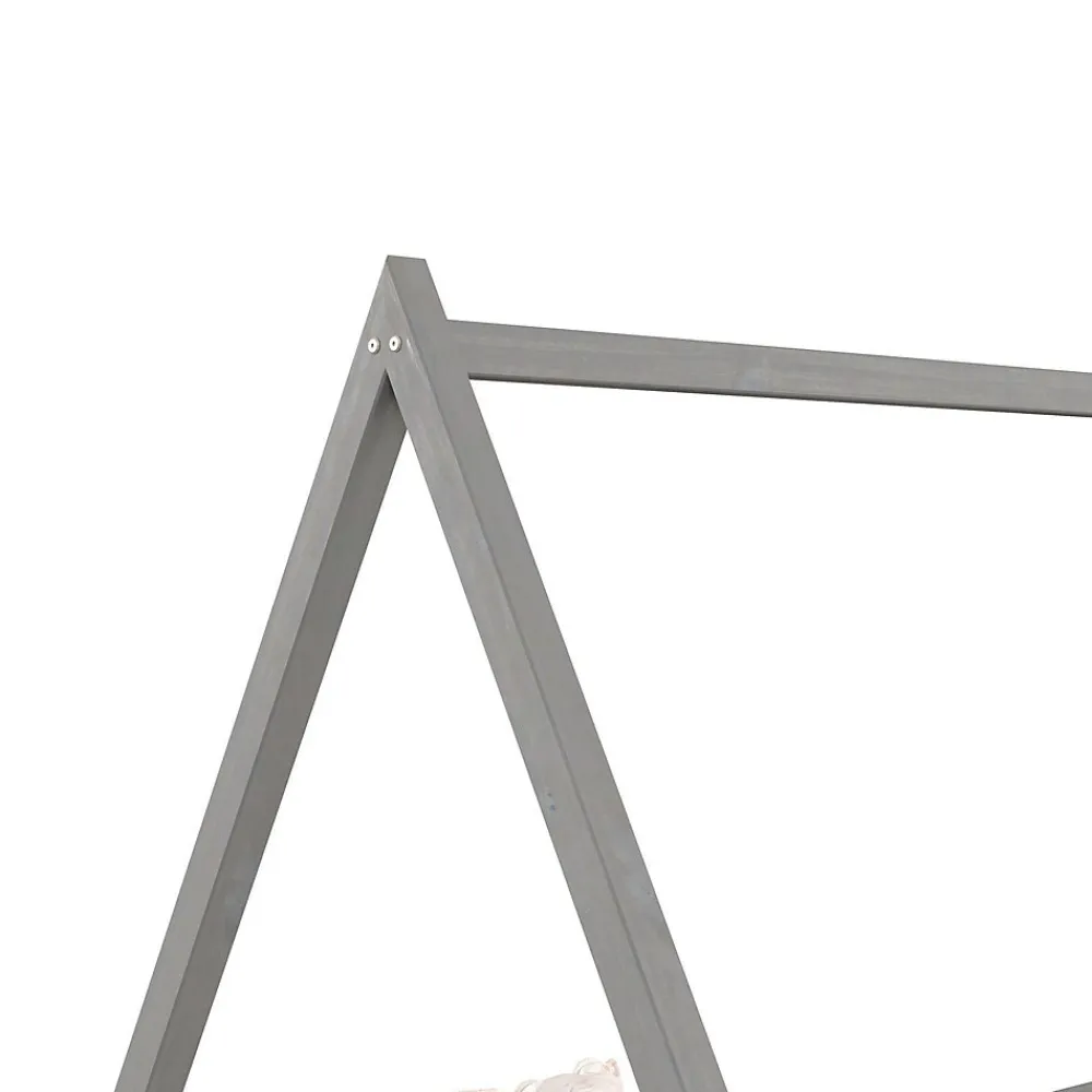 Lit cabane SILA 90 x 200 cm, en pin massif gris>Idimex Clearance