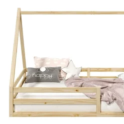 Idimex Lit cabane SILA 90 x 190 cm, en pin massif naturel*Enfant Lit Enfant