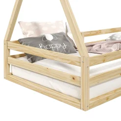 Idimex Lit cabane SILA 90 x 190 cm, en pin massif naturel*Enfant Lit Enfant