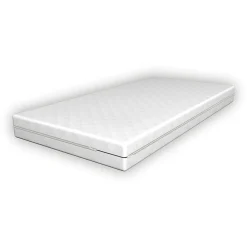 Lit cabane Treviolo avec matelas à mousse froid 160 x 80 cm bois naturel en.casa><noscript><img width=