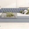 Fortuna lai Lit Canapé 90x200cm, Avec Lit Escamotable, USB, Gris*Enfant Lit Enfant