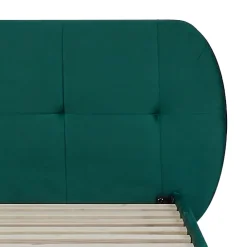 Lit capitonné Porvoo 90 x 200 cm vert foncé en.casa><noscript><img width=