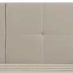 [En.Casa] Lit capitonné Porvoo 140 x 200 cm beige en.casa* Lit Double