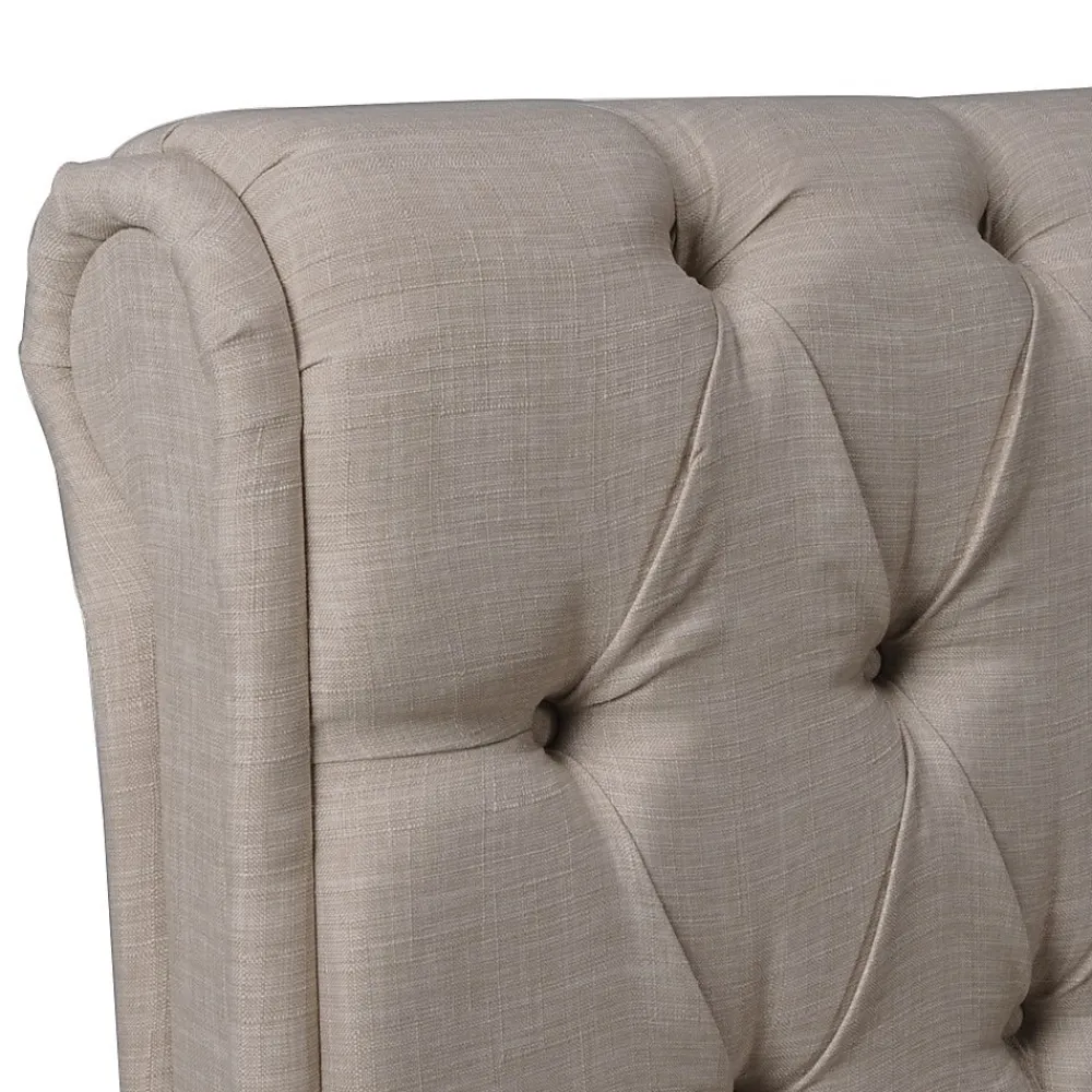 Lit CHELSEA 140x190 + 4 tiroirs + sommier / Beige>Weber Industries New