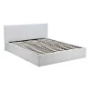 Lit coffre 2 places 160x200cm blanc avec sommier BACELAN>Bb Loisir Clearance