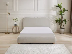 Lit coffre 160 x 200 cm - Tissu - Beige - VANARI><noscript><img width=