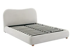 Lit coffre 160 x 200 cm - Tissu - Beige - VANARI><noscript><img width=