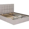Lit coffre 180 x 200 cm - Tissu - Beige - ELIAVA>Vente-unique