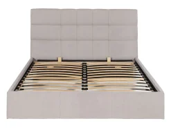 Lit coffre 180 x 200 cm - Tissu - Beige - ELIAVA><noscript><img width=