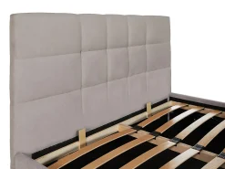 Lit coffre 180 x 200 cm - Tissu - Beige - ELIAVA><noscript><img width=
