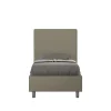 Lit coffre capitonné Focus simili cuir cappuccino 80x190>Ityhome