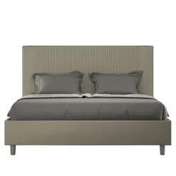 Lit coffre capitonné 160x200 Goya cappuccino simili cuir>Ityhome Outlet