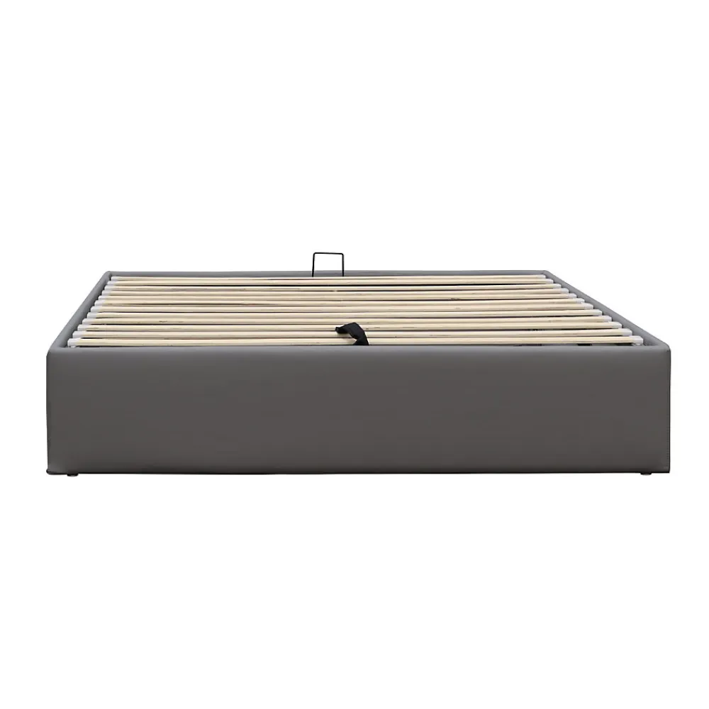 Lit coffre dehoussable 180x200 cm gris - montage rapide - entretien facile - confort optimal - - style moderne>Nuits D'Or New