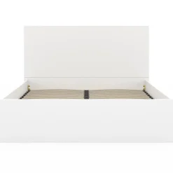 IDMarket Lit coffre double SEASIDE avec tête de lit et sommier 140 x 190 cm blanc* Lit Avec Rangement