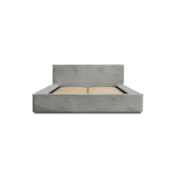 Lit coffre ORLANE Gris Charbon minéral polaire 140x200 cm Sommier relevable Design haut de gamme>Meublorama Online