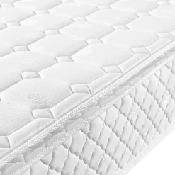 Okwish Lit coffre 160x200 cm - Lit double capitonné avec sommier à lattes - Lin - Matelas Inclus - Gris* Ensemble Sommier Et Matelas