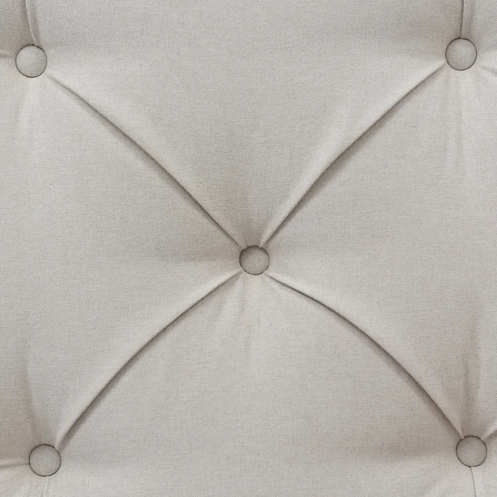 Lit coffre 90x200 cm - Lit simple capitonné avec sommier métallique - Bois massif + Métal - avec Matelas - Gris clair>Okwish Online