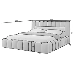 Petits-Meubles Lit coffre 160x200 sommier inclus Auria Velours Marron* Lit Coffre