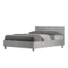 Lit coffre 140x190 tête de lit droite avec lattes en ciment Ankel>Ityhome Clearance