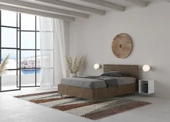 Lit coffre 120x190 tête de lit droite à lattes en noyer Ankel><noscript><img width=