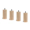Sommeil De Plomb Lit coffre 180x200cm avec tête de lit lignes Velours Taupe - Hauteur totale : 39cm* Lit Coffre