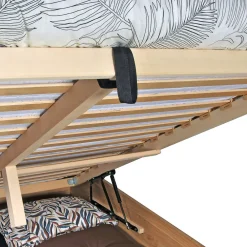 Lit coffre 140x200cm BEN + sommier/ Chêne massif huilé><noscript><img width=