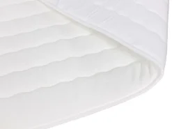 Mobilier1 Lit continental Baltimore 158, Double, Brun clair, Tissu, Disponible* Ensemble Sommier Et Matelas