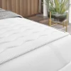 Mobilier1 Lit continental Baltimore 128, Unique, Gris, Faux cuir, Disponible* Ensemble Sommier Et Matelas