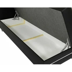 Lit continental Baltimore 174, Double, Blanc, Faux cuir, Disponible><noscript><img width=