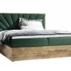 Lit continental Baltimore 191, Double, Vert, Tissu, Disponible>Mobilier1 Outlet
