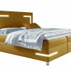 Lit continental Baltimore 173, Double, Jaune, Tissu, Disponible>Mobilier1 Clearance