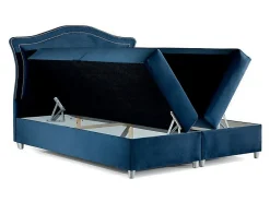 Lit continental Baltimore 135, Double, Gris, Tissu, Disponible><noscript><img width=