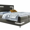 Lit continental Baltimore 173, Double, Marron, Tissu, Disponible>Mobilier1 Clearance