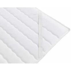 Lit continental Baltimore 187, Double, Brun clair, Tissu, Disponible><noscript><img width=